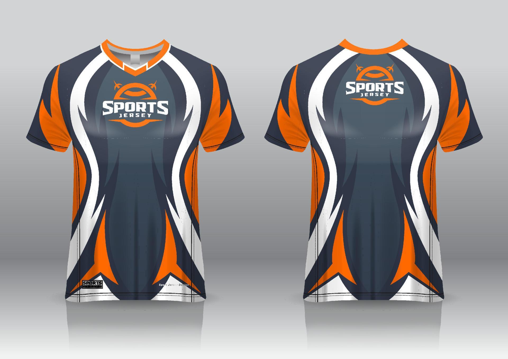 esport jersey gaming design front and back view 8028538 Vector Art at ...