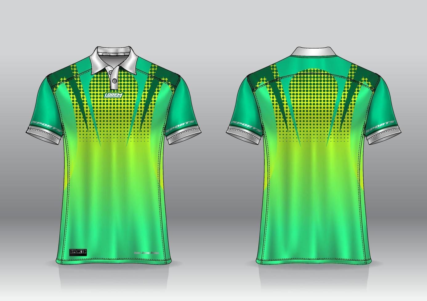 diseño de uniforme de polo para deportes al aire libre vector