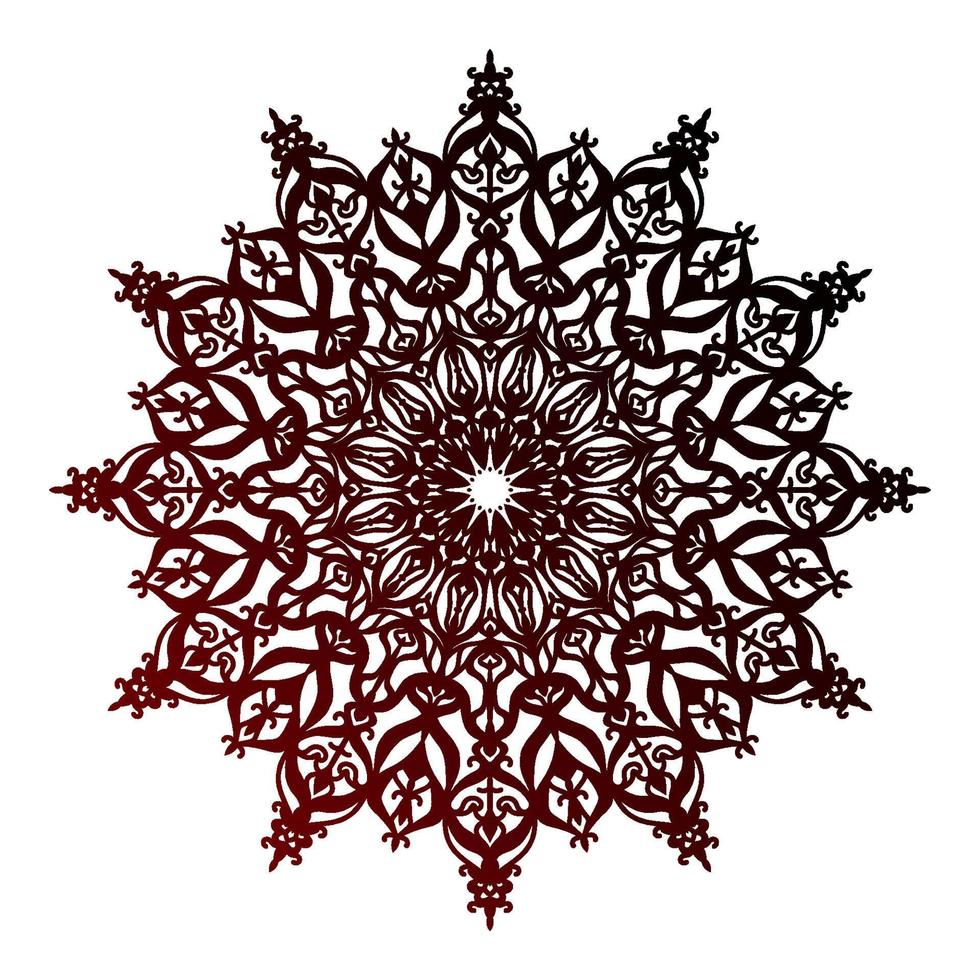 isolated round decorative mandala design element circular ornament vector