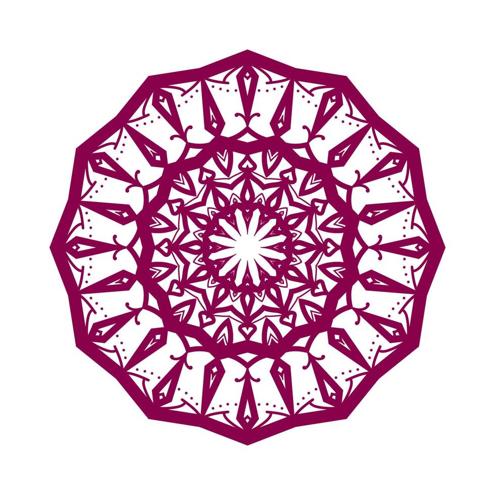 abstract round decorative design. circular decoration. simple mandala for web or print element vector
