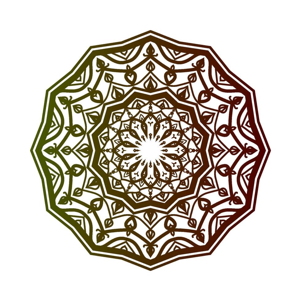 diseño decorativo redondo abstracto. decoración circular. mandala simple para web o elemento de impresión vector