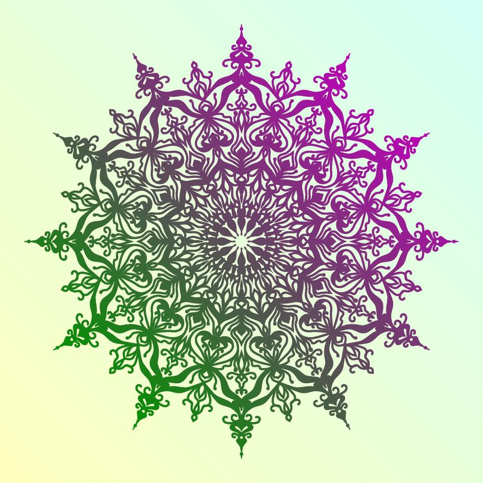 mandala abstract round design symmetric circular vector