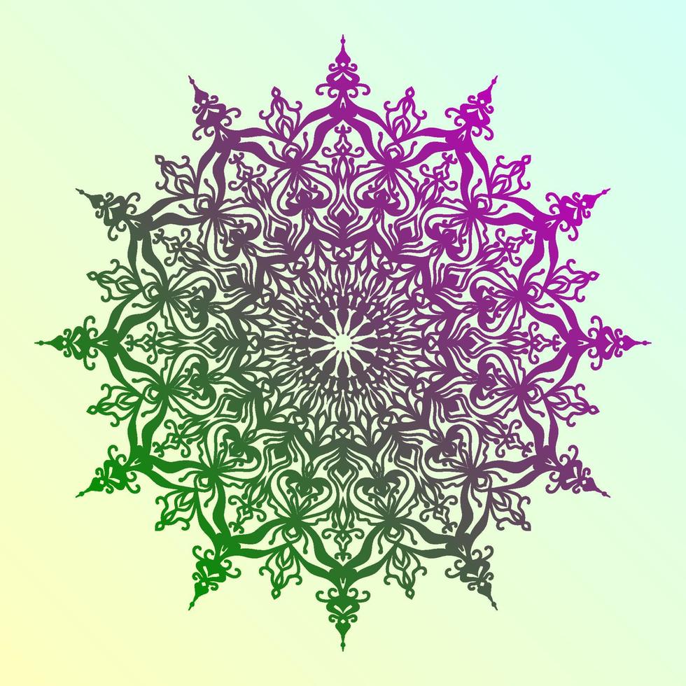 mandala abstracto redondo diseño simétrico vector circular