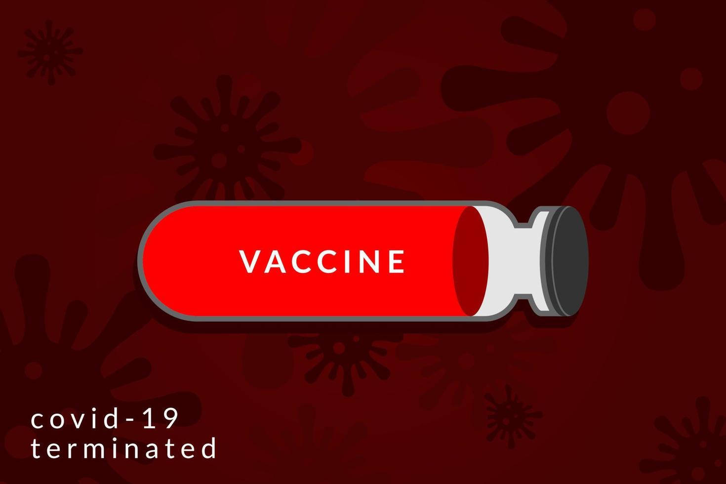 vaccine anti viral illustration with virus background for web or print element vector