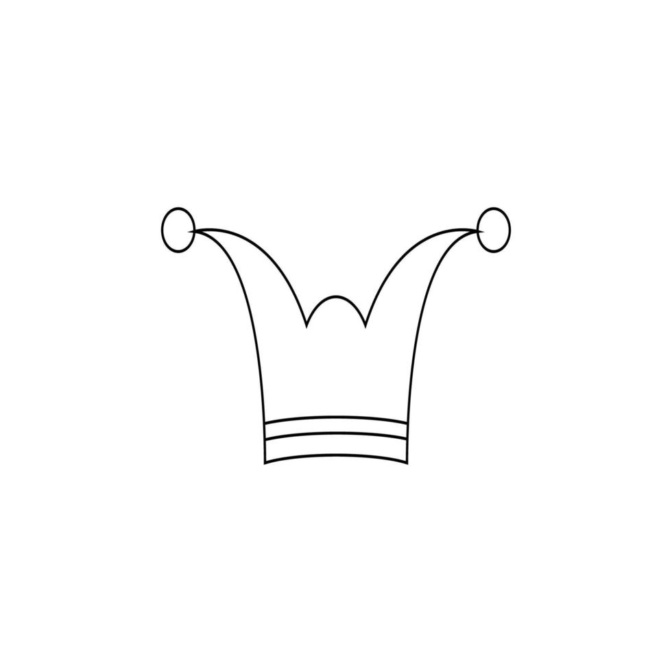 diseño de ilustración de vector de sombrero de payaso