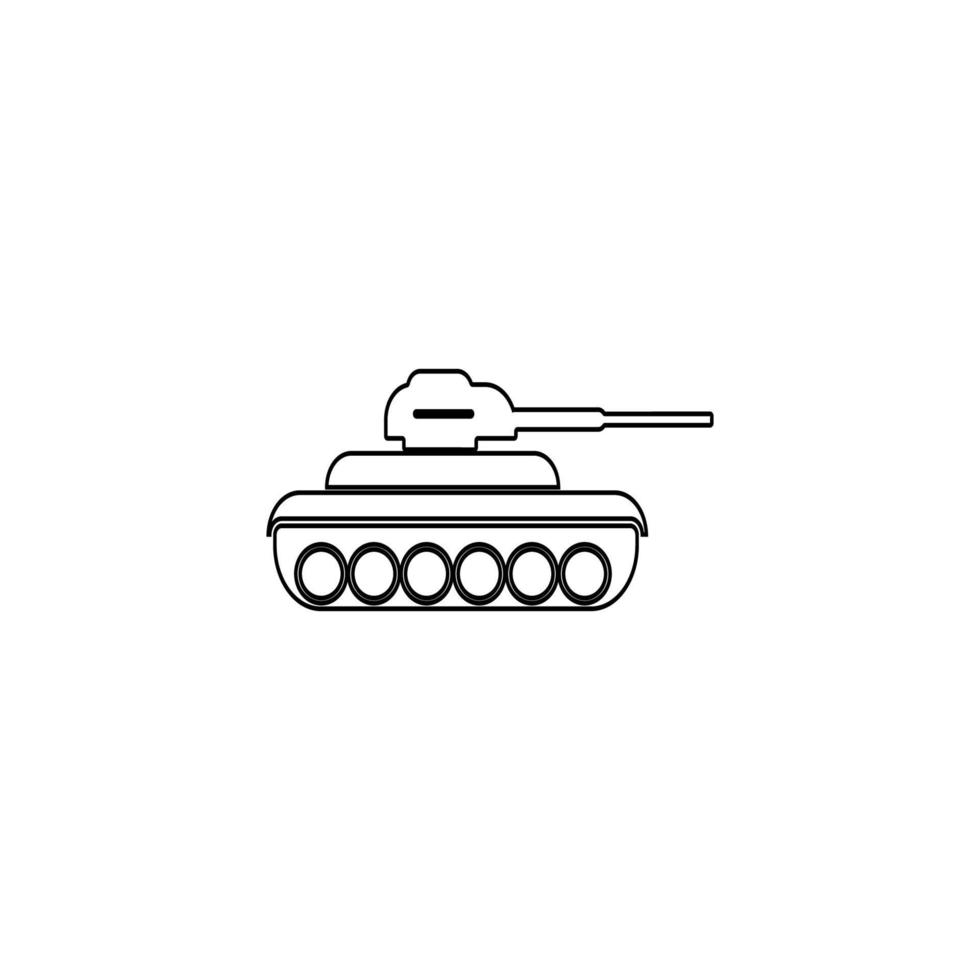 diseño de icono de tanque vector