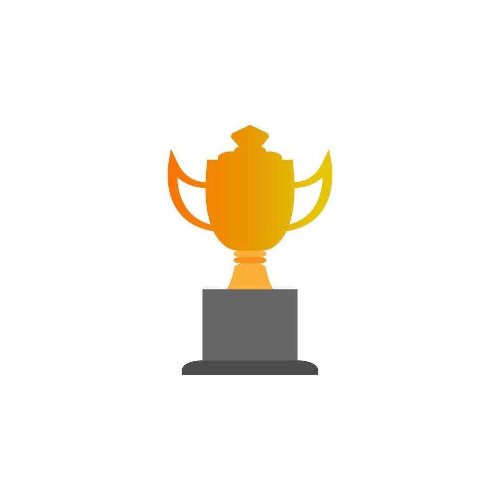 Diseño de ilustración de vector de icono de trofeo