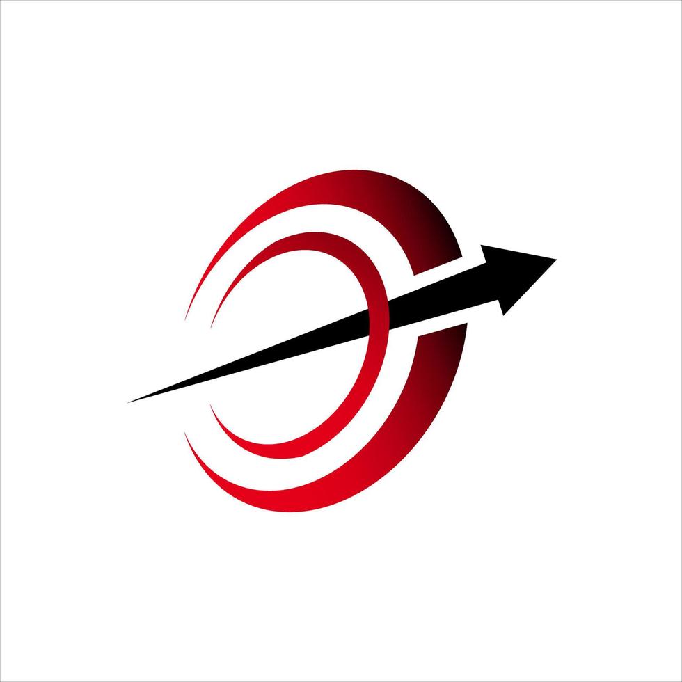 Arrow Shield on target logo illustration design vector