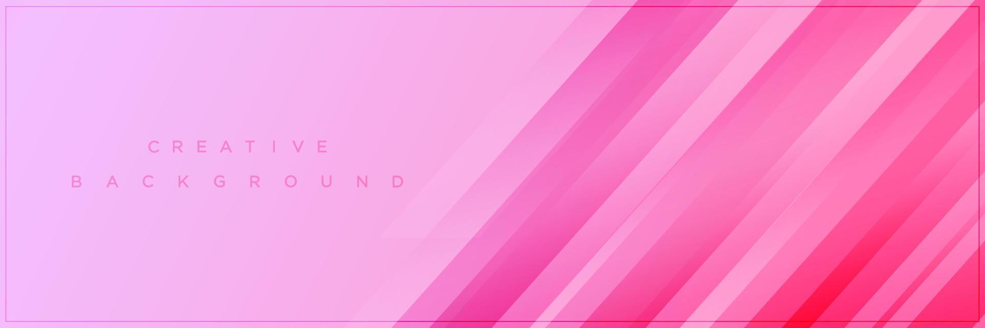 Beauty abstract soft pink gradient banner background design vector