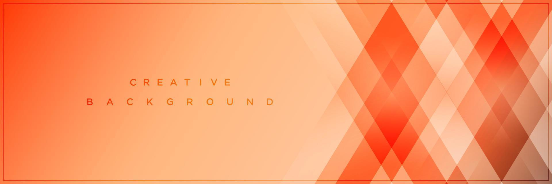 Modern abstract orange gradient banner background design vector