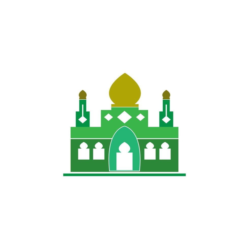 Diseño de ilustración de vector de icono de dibujo de mezquita