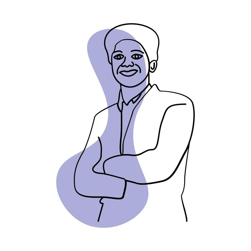 Human line art vector