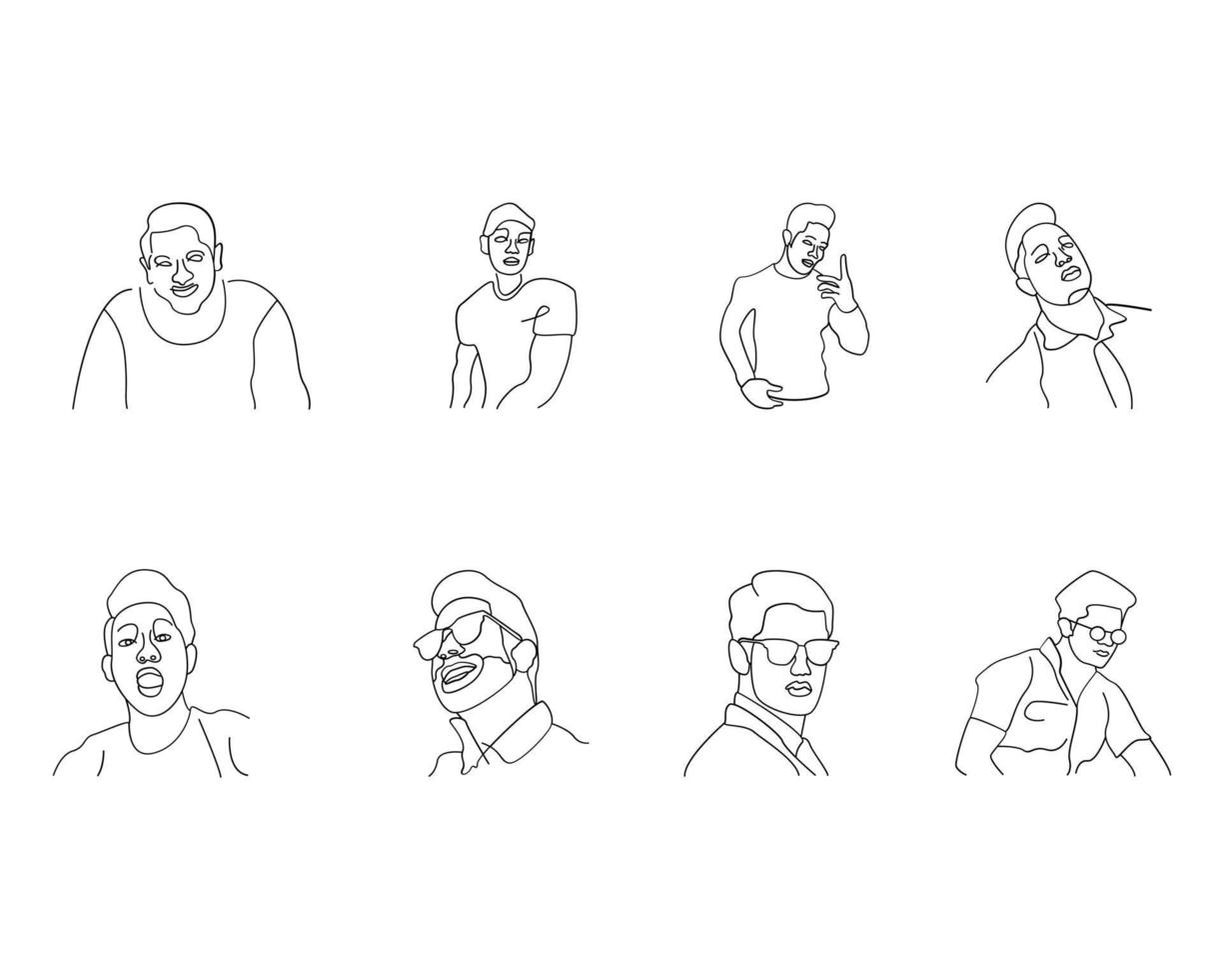 Human line art vector