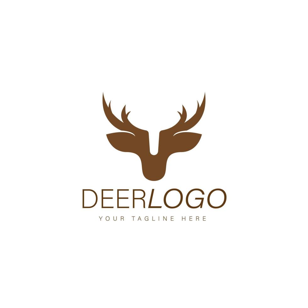 Deer logo design illustration icon graphic vector