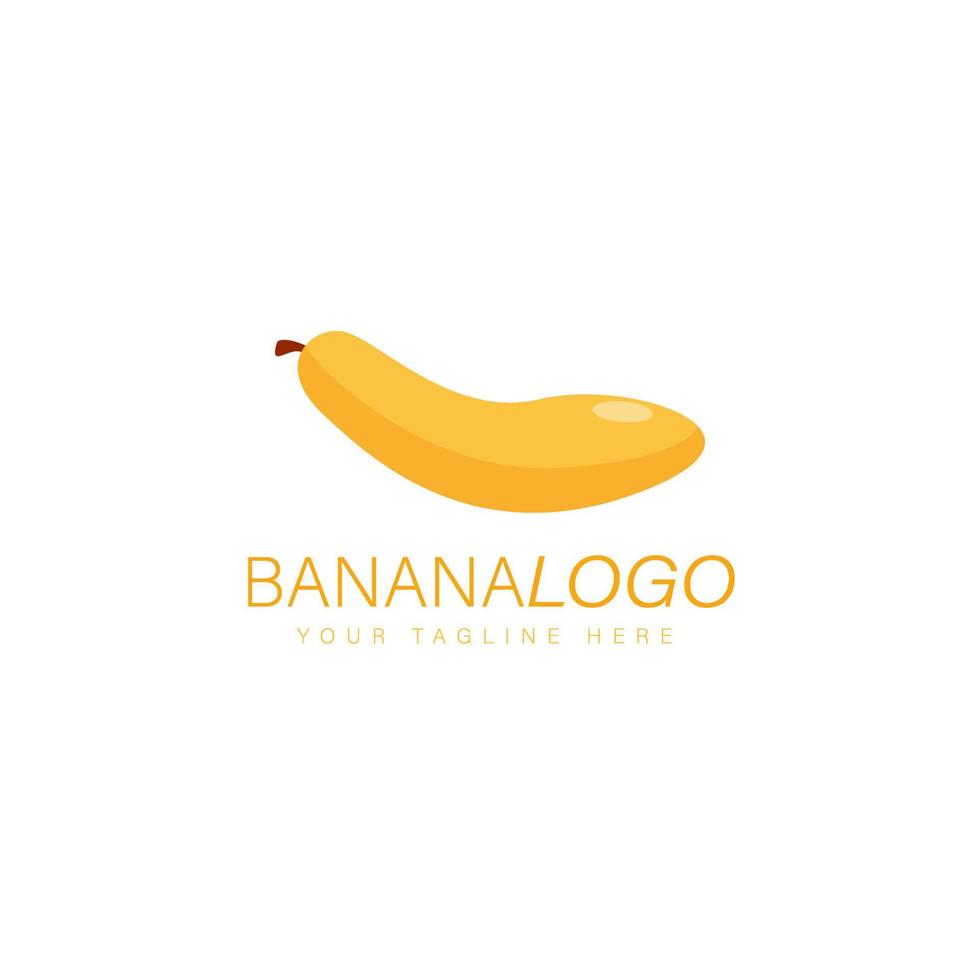 icono de ilustración de diseño de logotipo de plátano vector