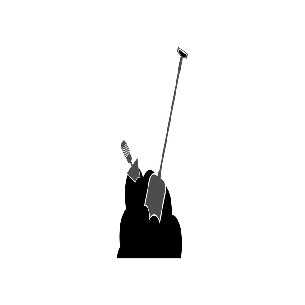 shovel icon design illustration vector