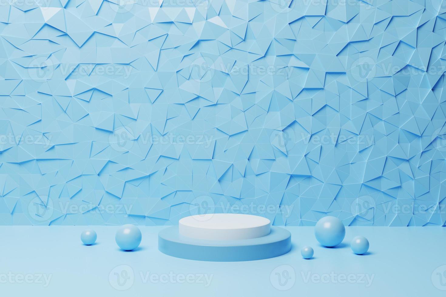 3d geometric podium. Trend fashion showcase for cosmetic products, goods, shoes, bags, watches. Premium Photo