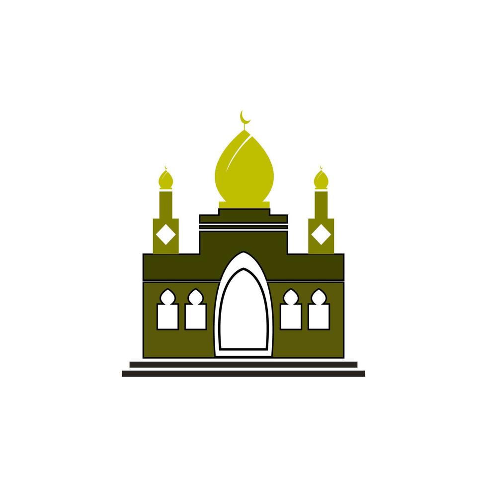 mosque drawing icon vector illustration design