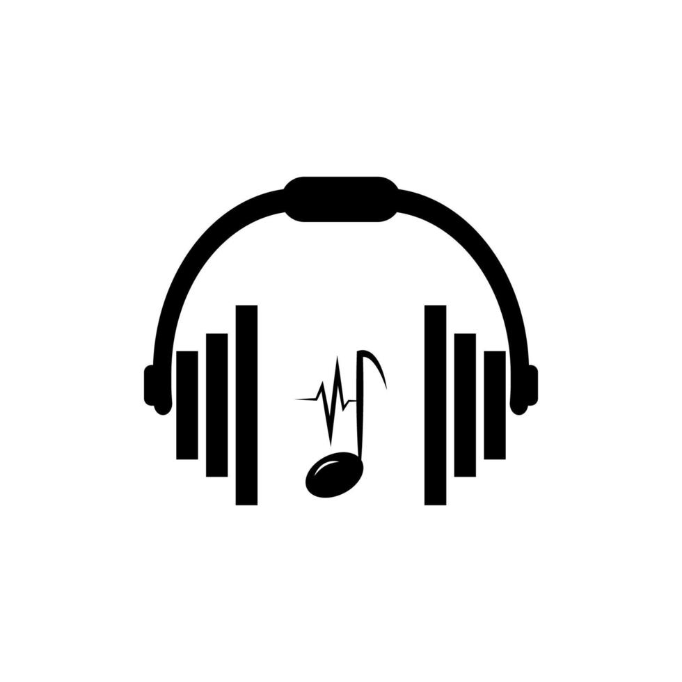 headset icon vector design