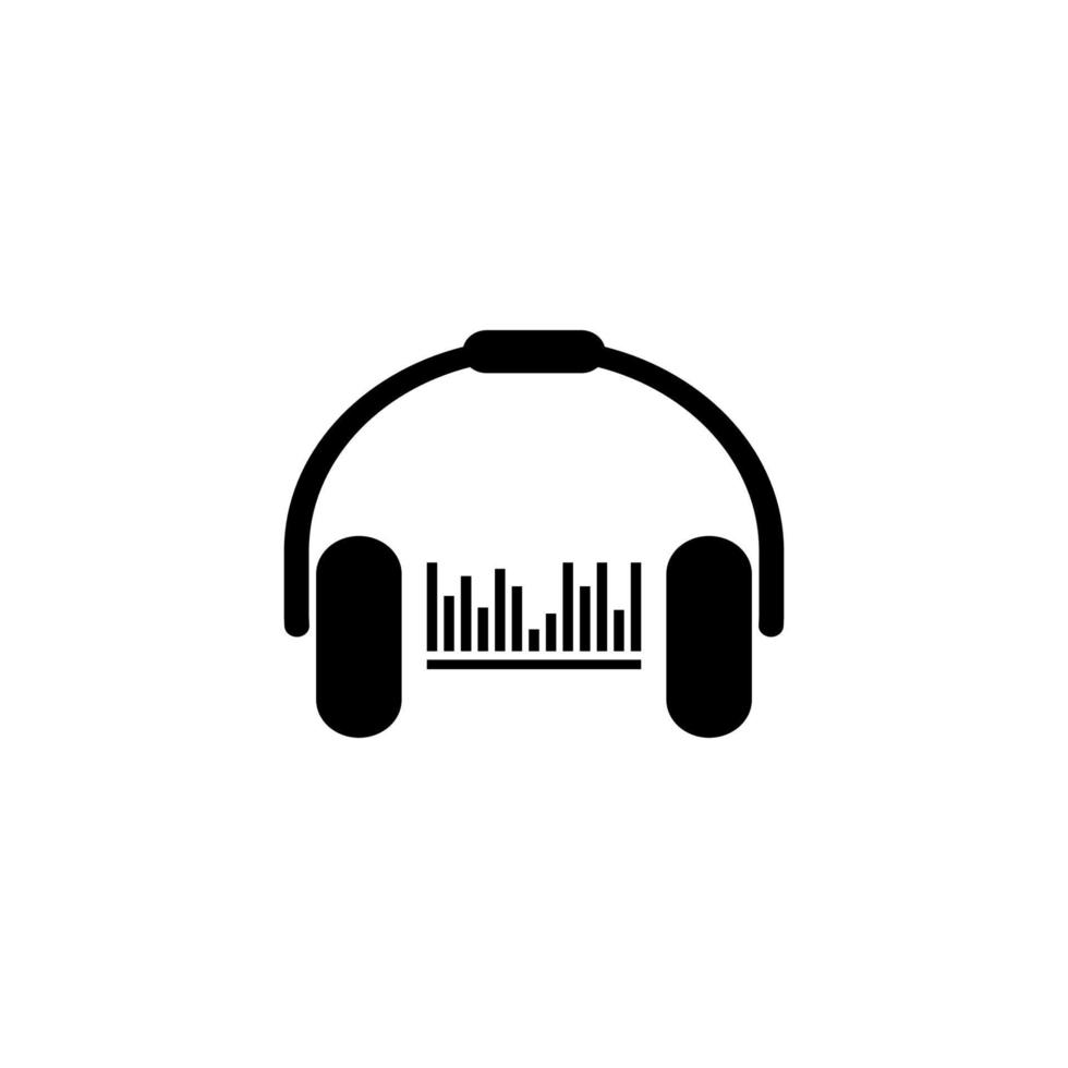 headset icon vector design