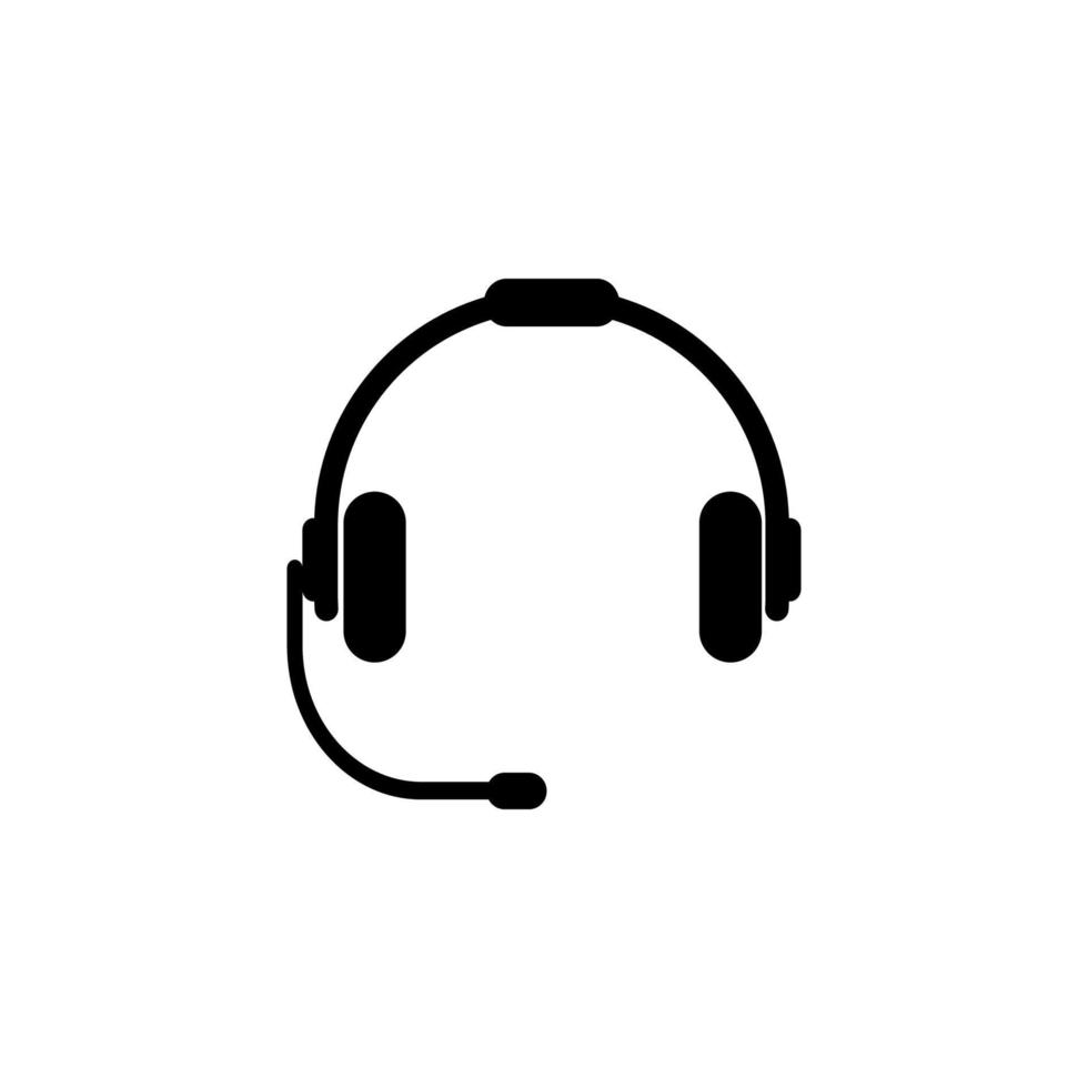 headset icon vector design