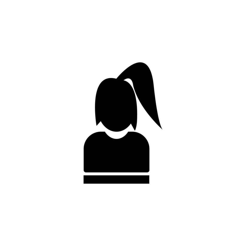 diseño de logotipo de imagen de icono femenino vector