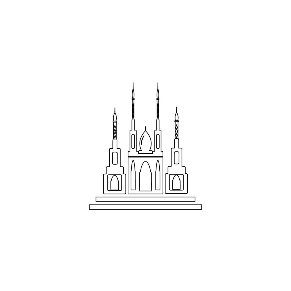 mosque logo image vector illustration design