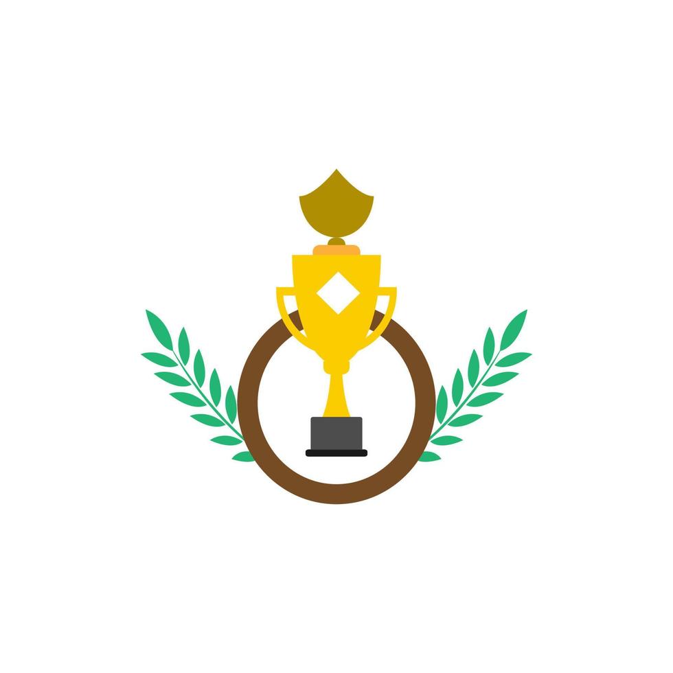 Diseño de ilustración de vector de icono de trofeo