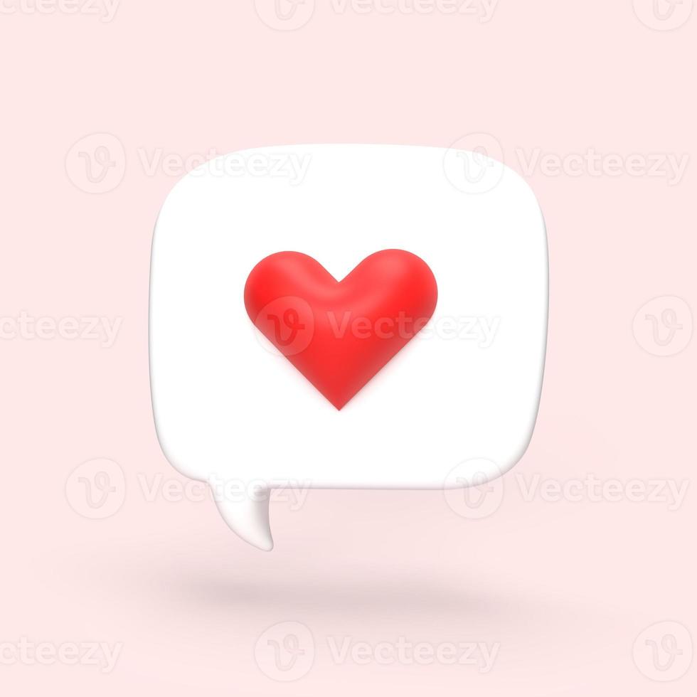 3D Chat Bubbles Minimal Concept of Social Media Messages 3D Illustrations photo