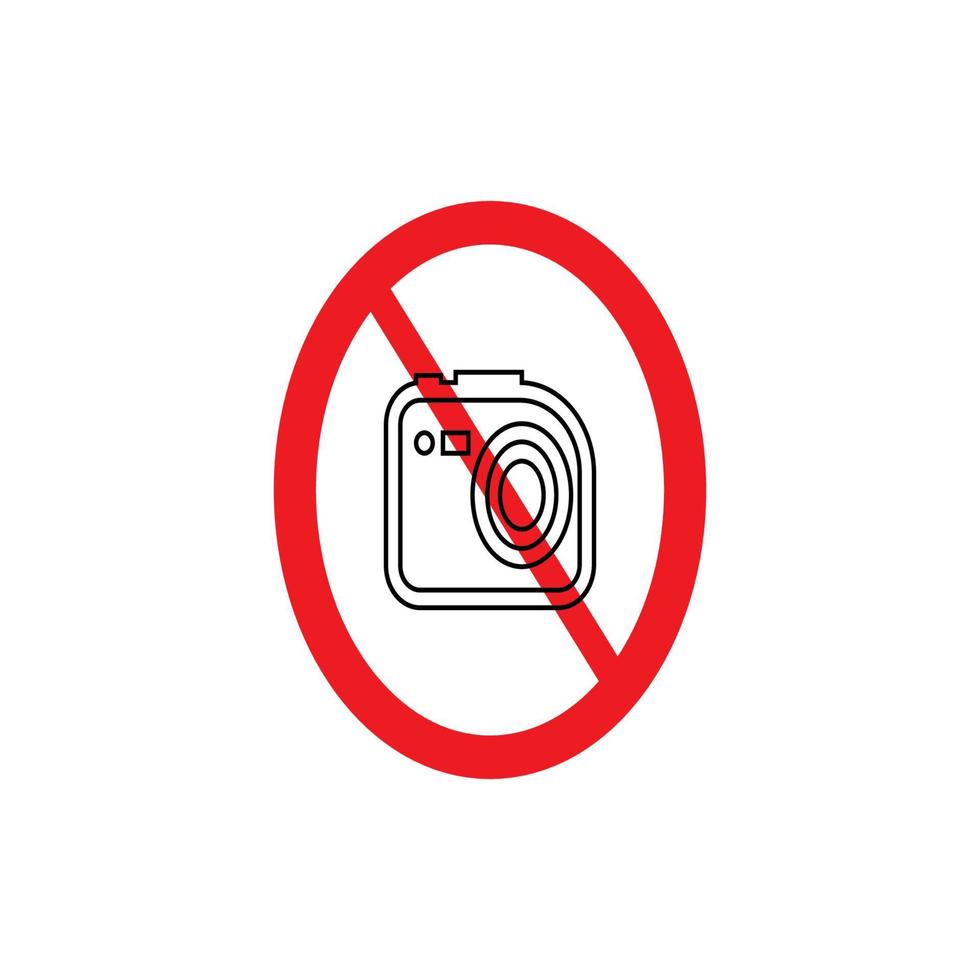 no taking photos vector illustration design