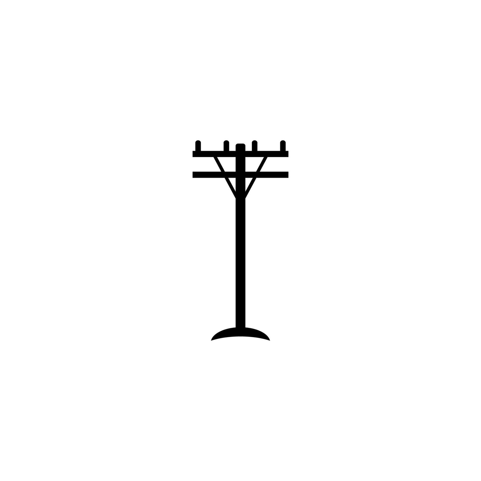 power pole icon vector drawing 8030857 Vector Art at Vecteezy