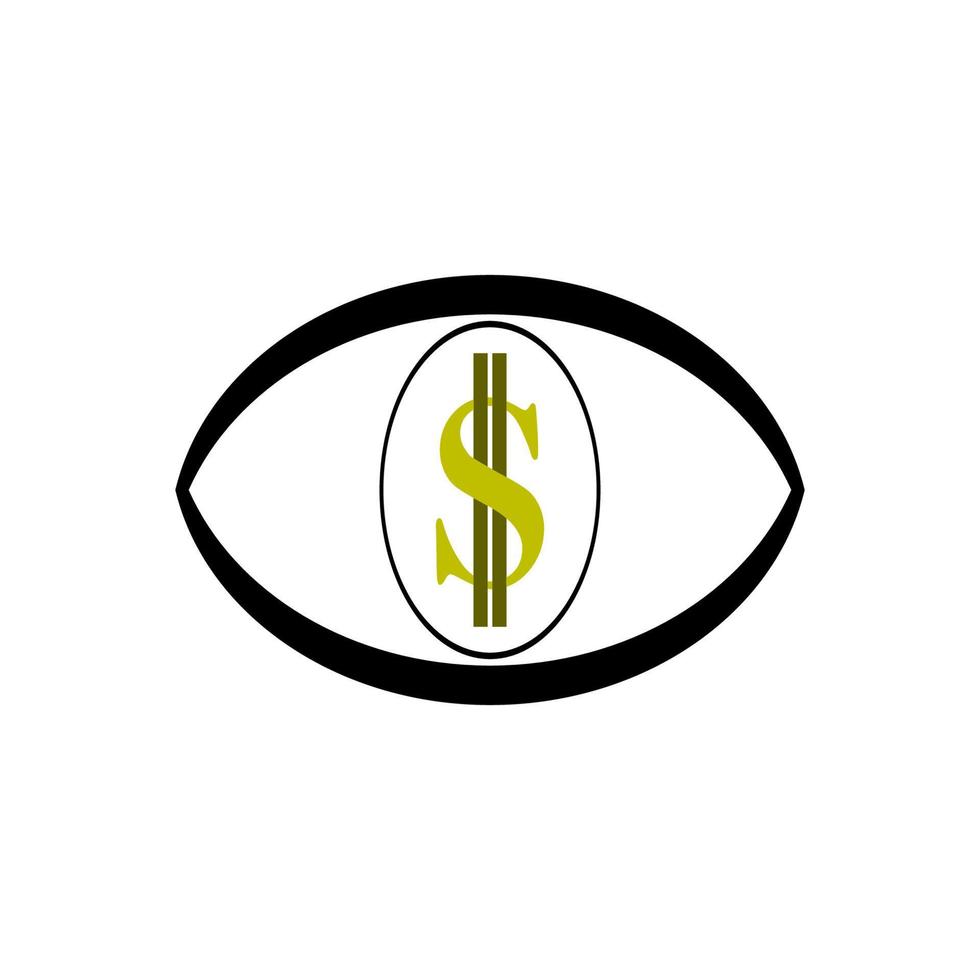 dólar, símbolo, logotipo, vector, ilustración vector