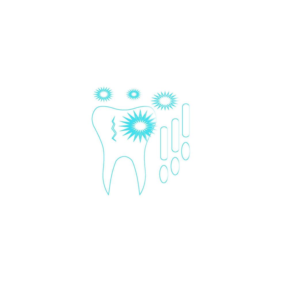 ilustración de dientes sanos vector