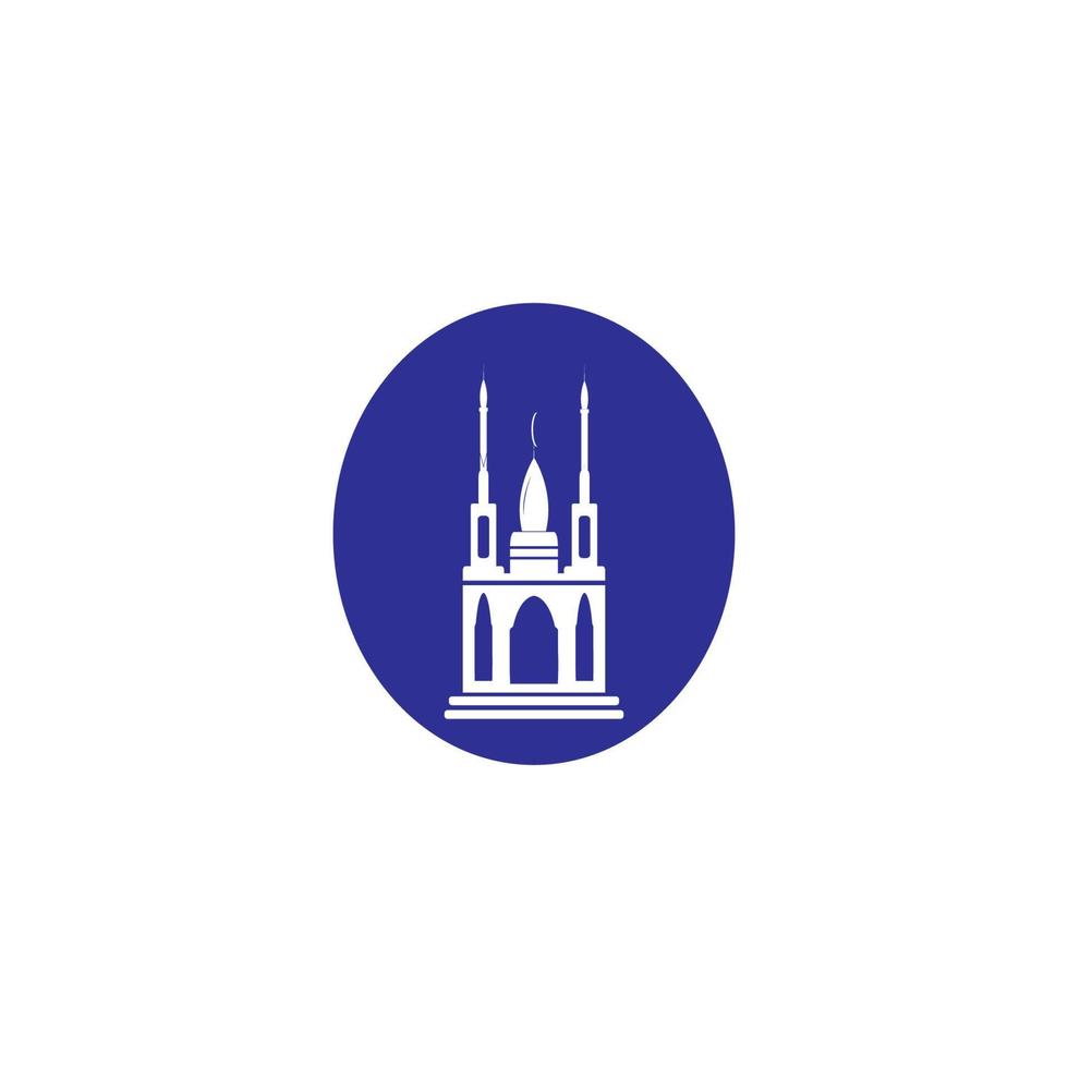 mosque logo image vector illustration design