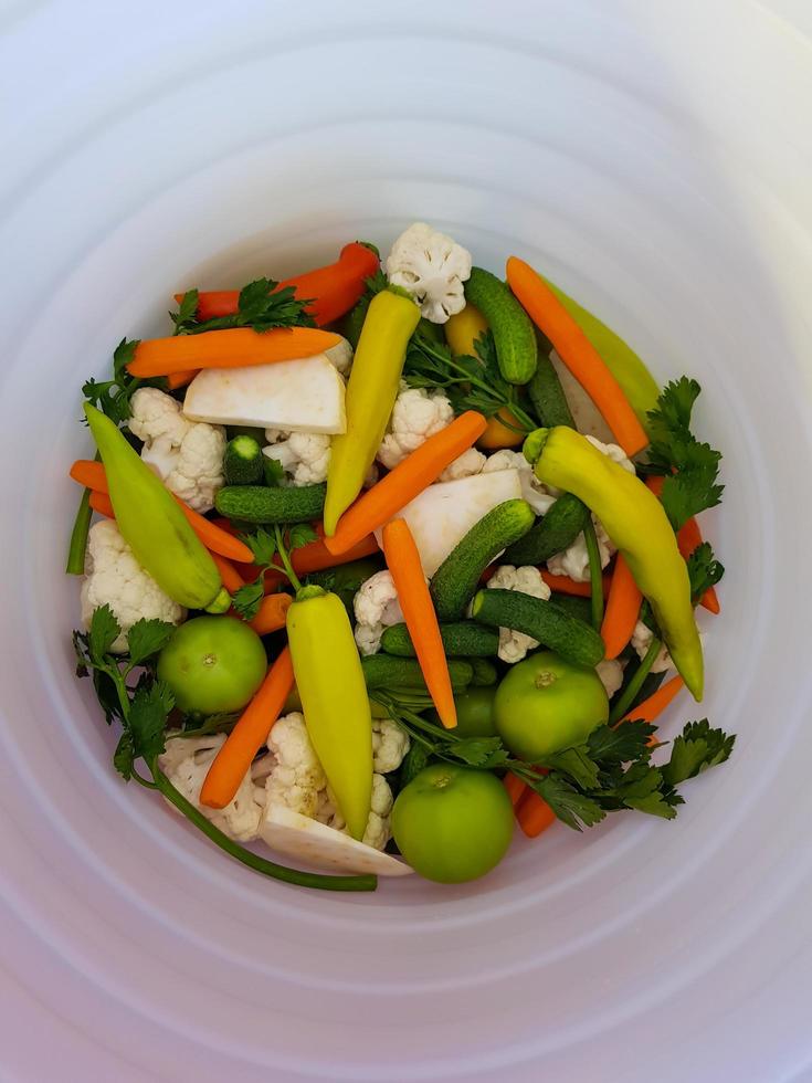 Traditional Serbian winter salad photo