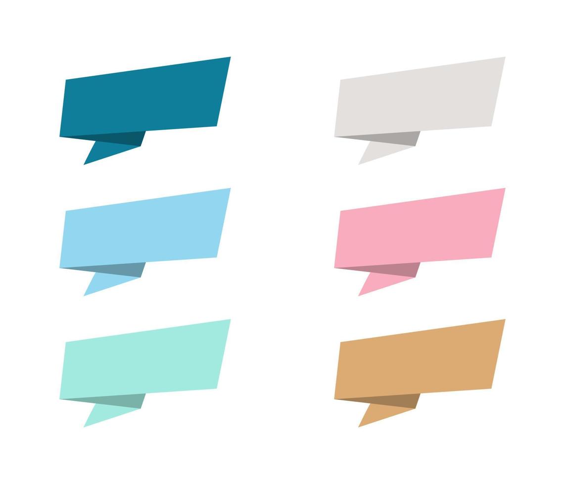 Colorful speech bubbles Pack on white background, vector illustration