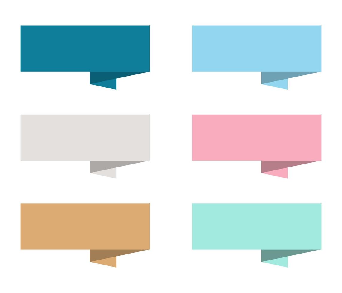 Colorful speech bubbles Pack on white background, vector illustration