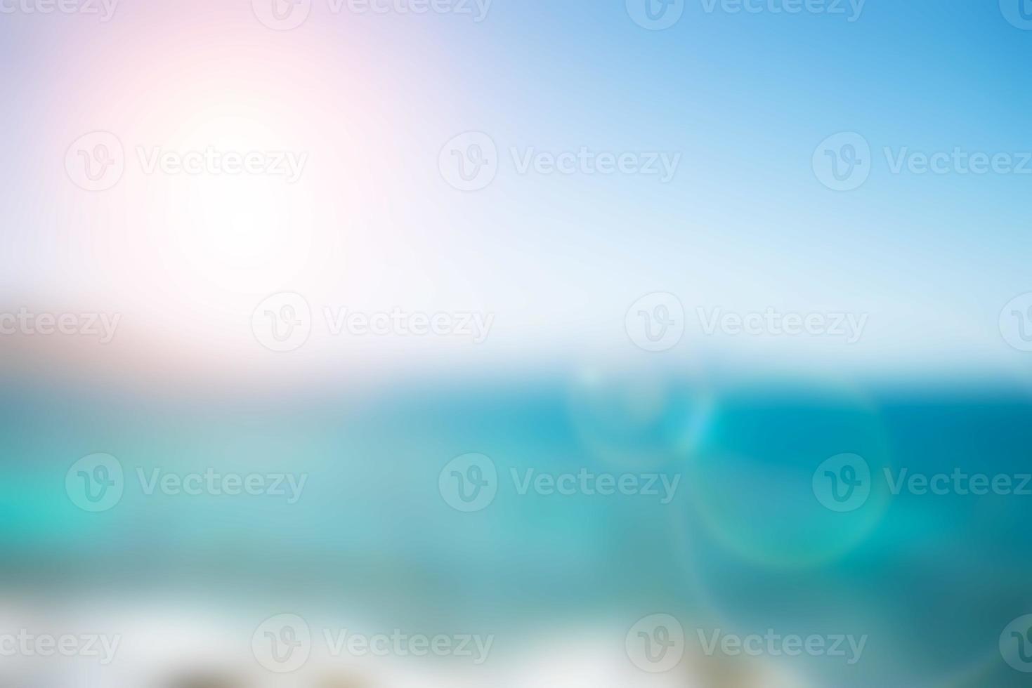 Blurred nature background.beach and bright sun light photo