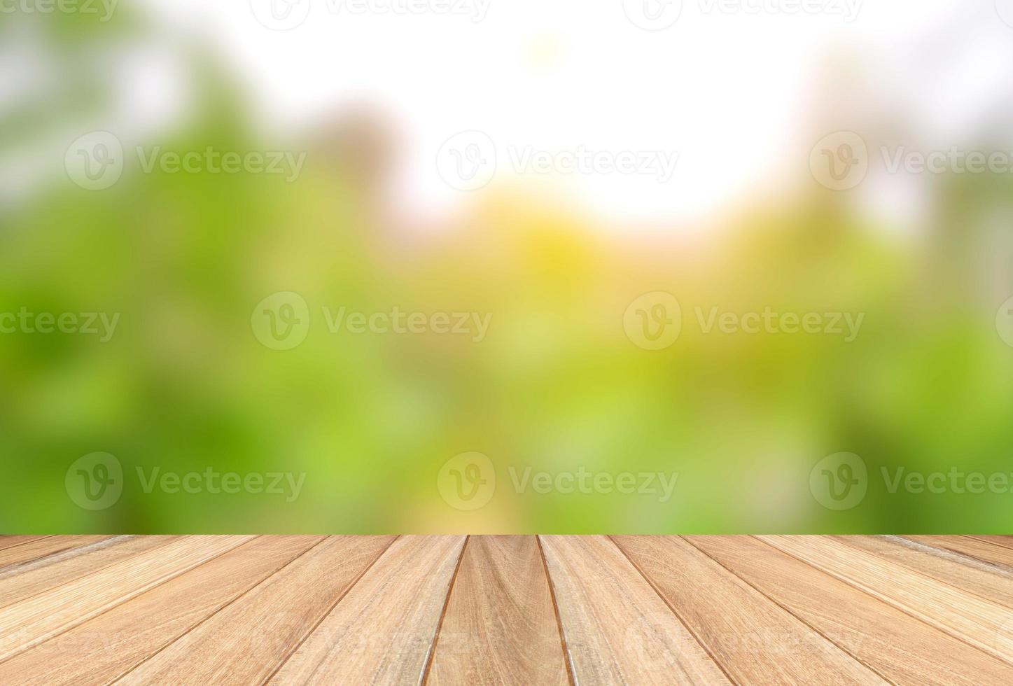 Abstract nature background with wooden paving photo