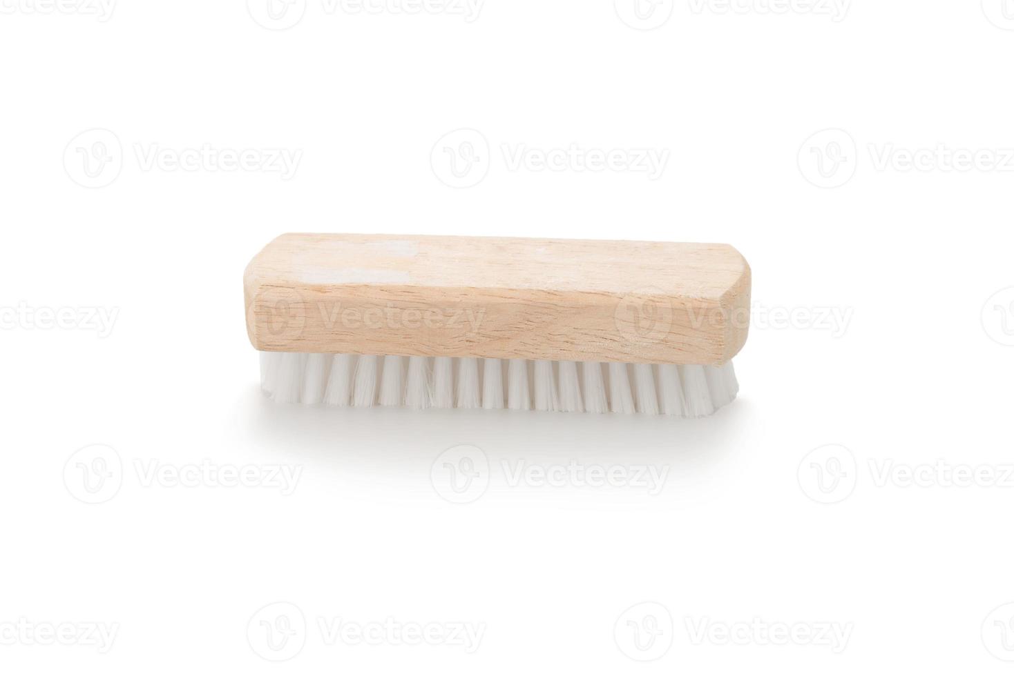 clothes brush on white background photo