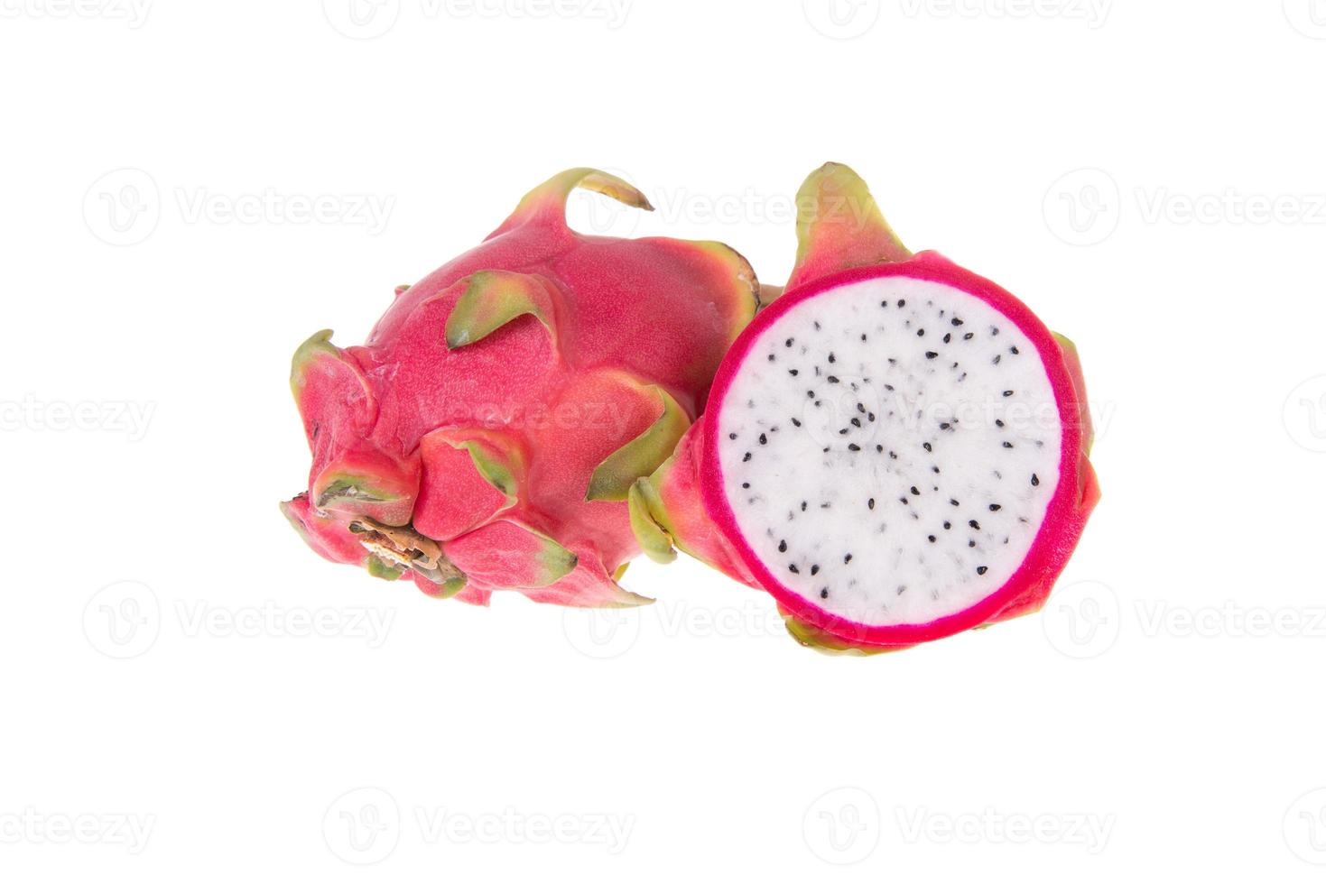 Dragon Fruit isolated on white background photo