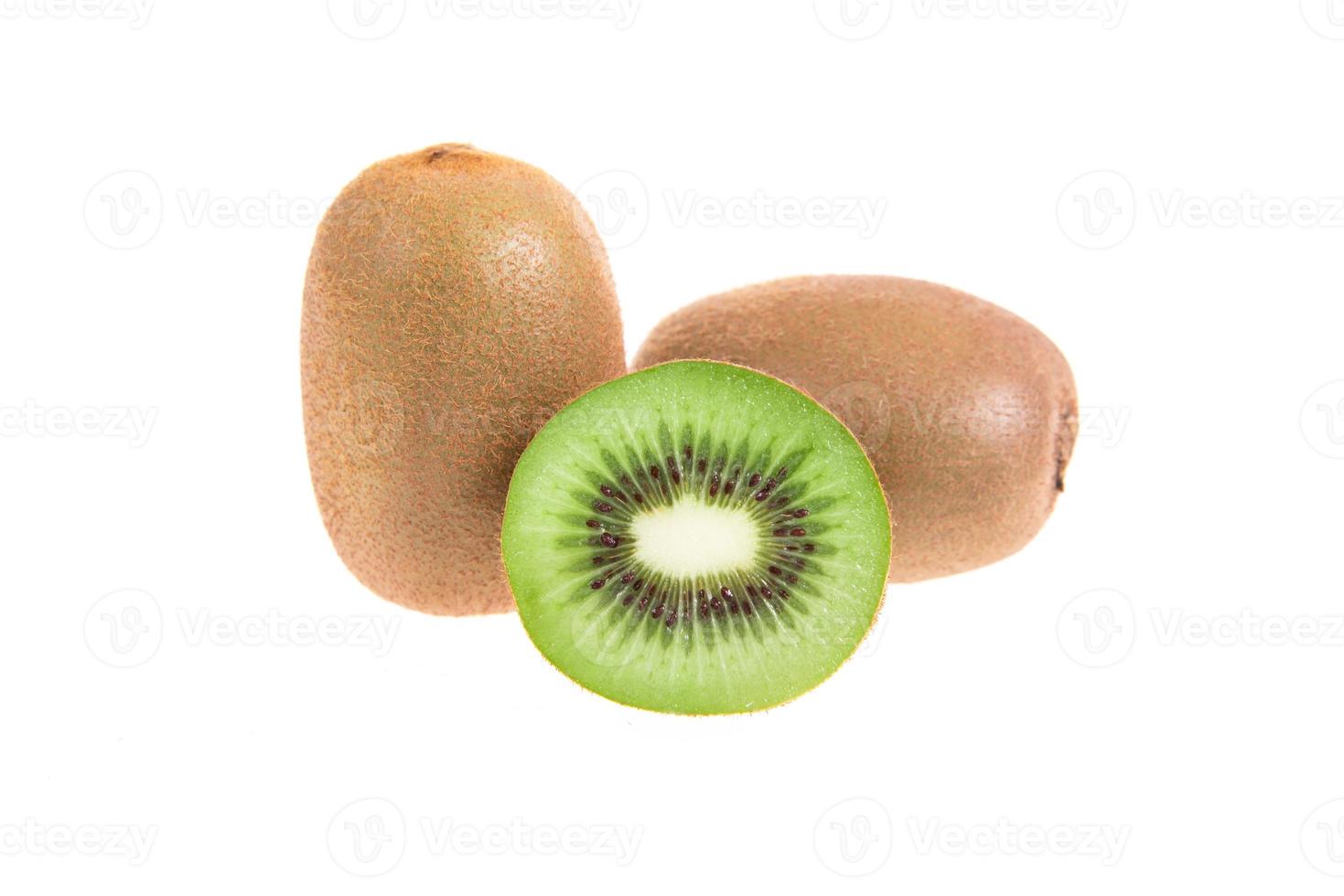 Kiwi fruit isolated on white background photo