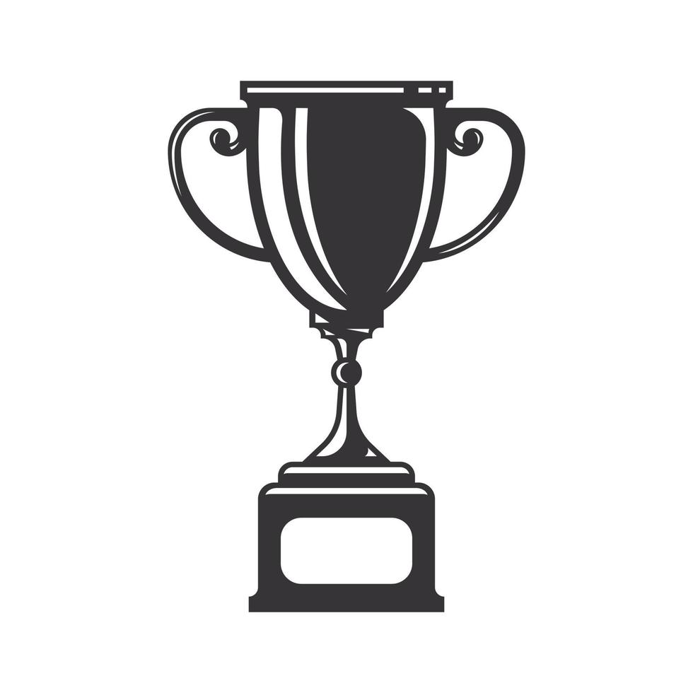 silueta de trofeo. logotipos o iconos de arte de línea de copa de trofeo. ilustración vectorial vector