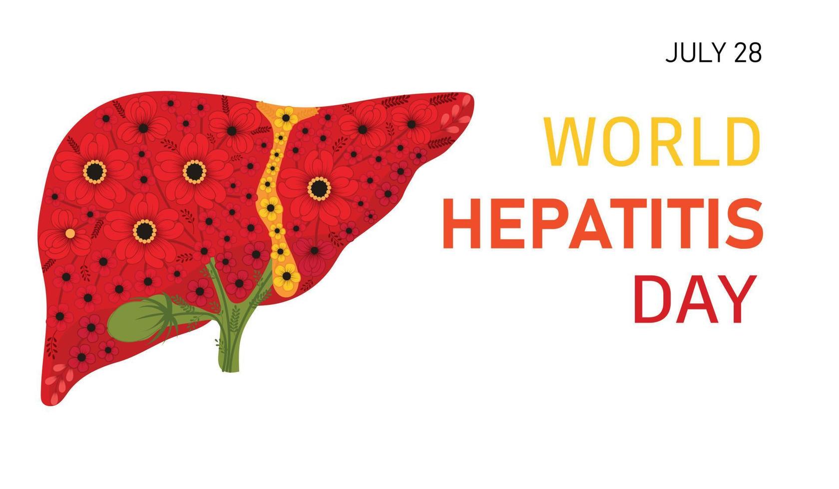 World Hepatitis Day vector illustration