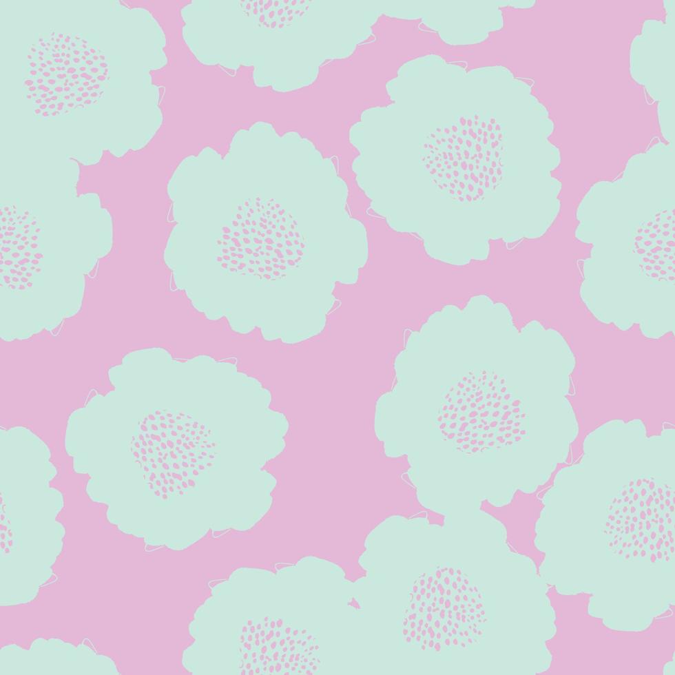 seamless twotone colour flowers pattern background , greeting card or fabric vector