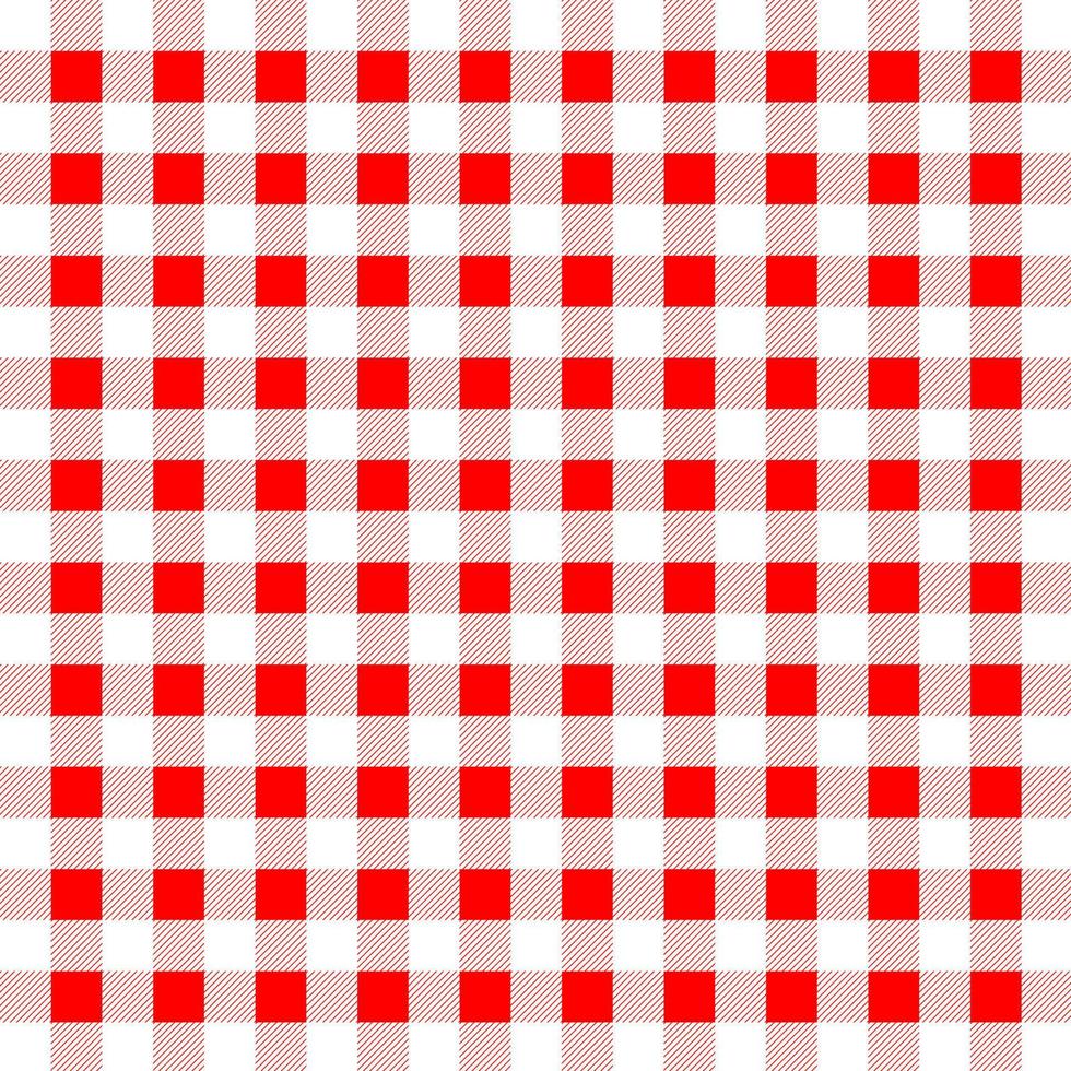 pop moda verano tela roja tela textil tartán fondo abstracto patrón texturizado ilustración vectorial sin costuras vector