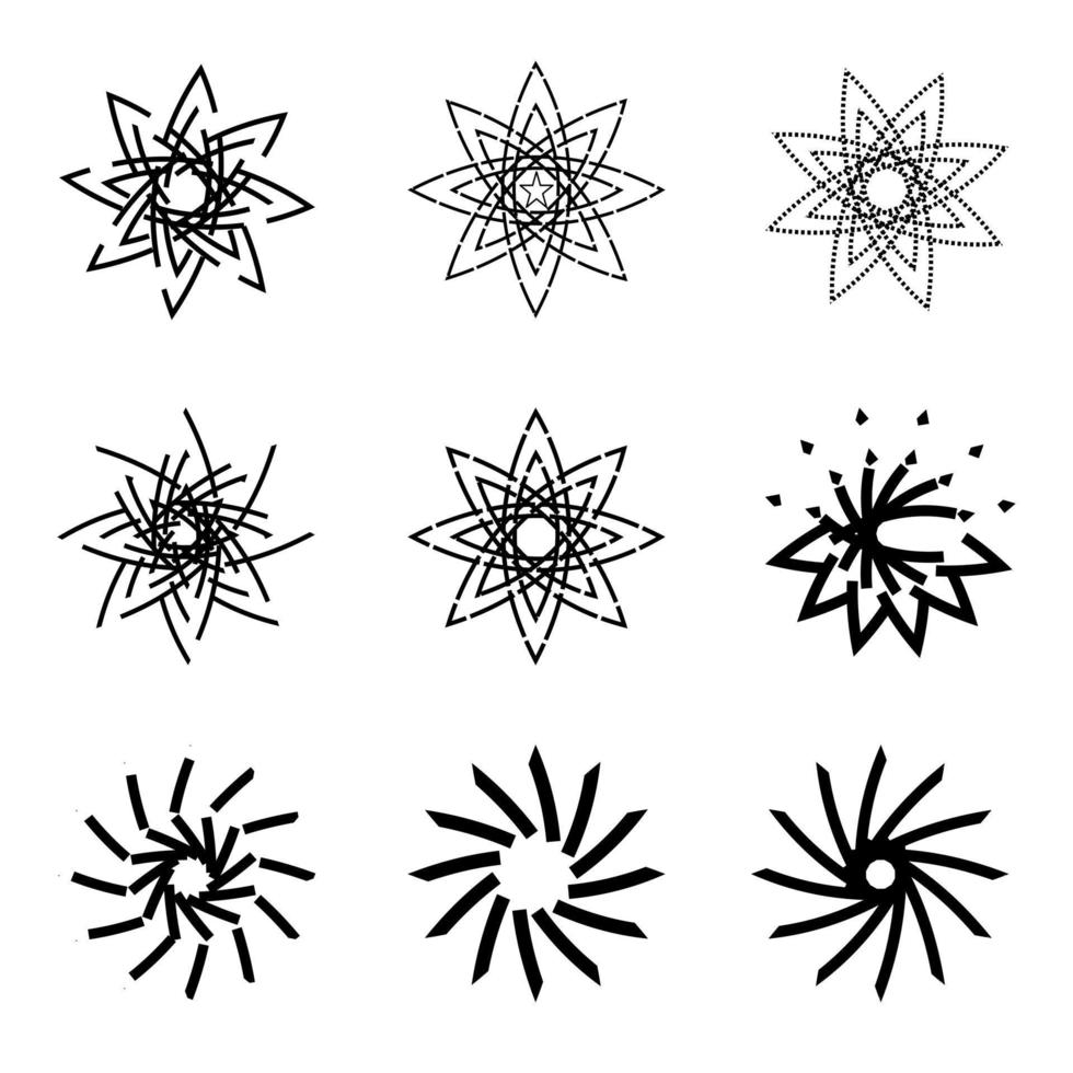 hola verano estrella forma resumen antecedentes vector ilustración