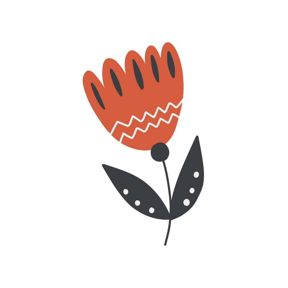 Tulip decorative flower 8032551 Vector Art at Vecteezy