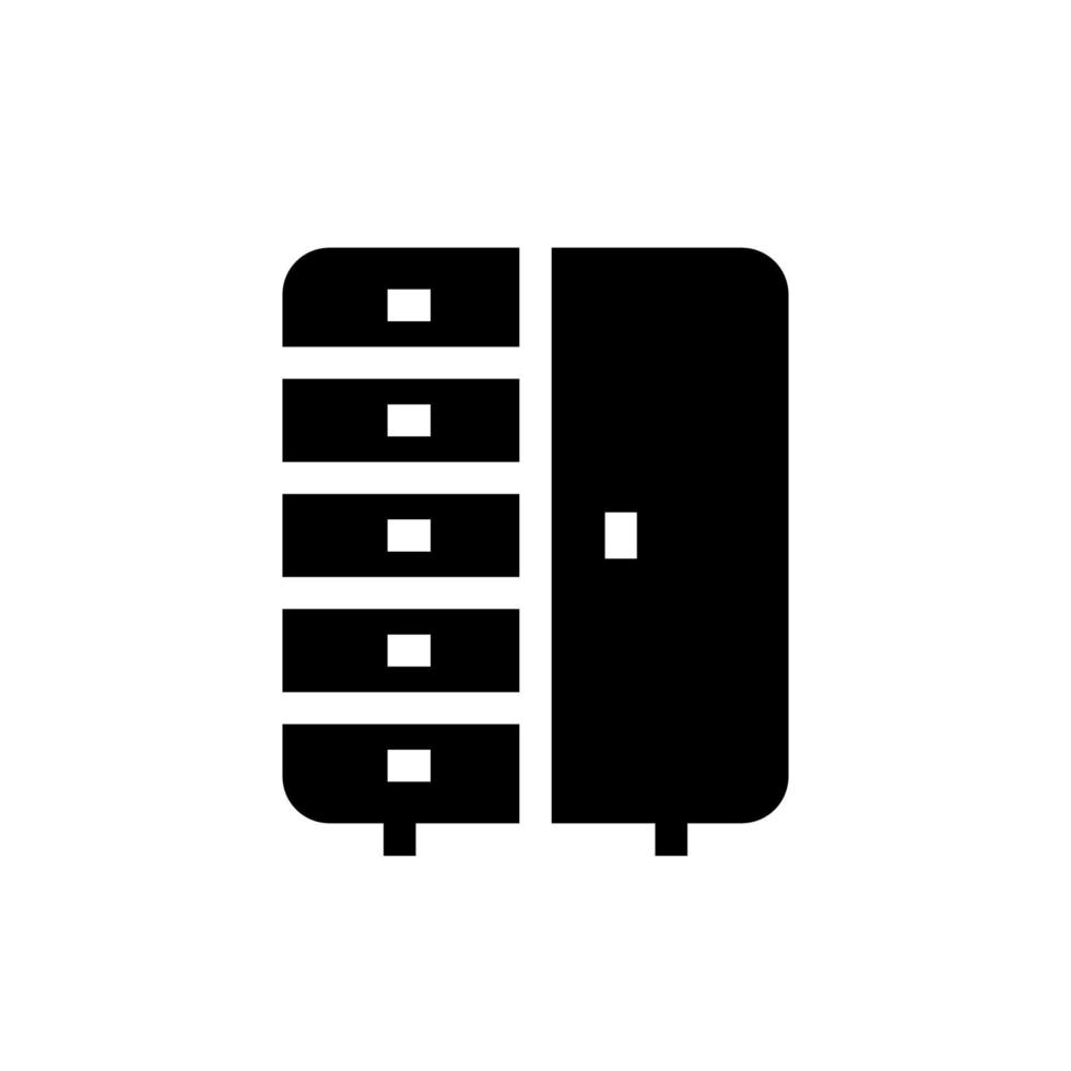 wardrobe Icon Vector Logo Template