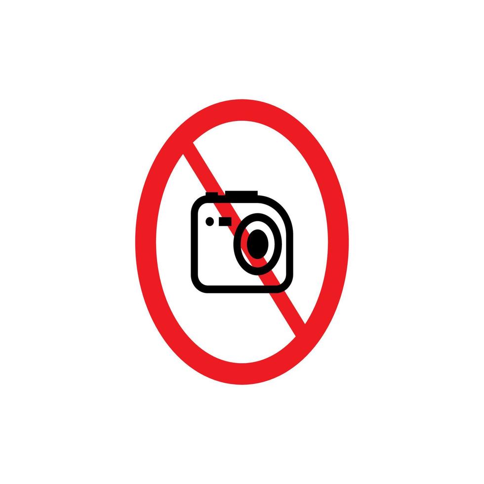 no taking photos vector illustration design